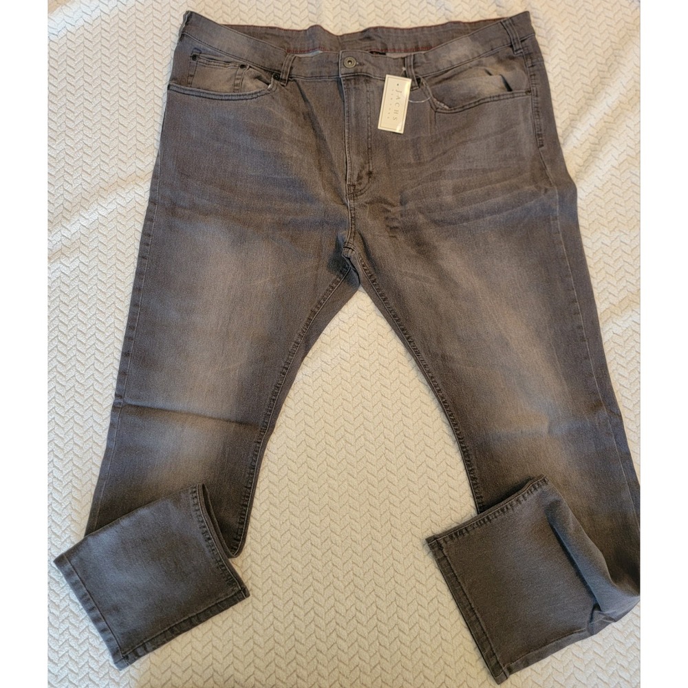 Jachs New York Men's Comfort Stretch Denim Jeans, Washed Gray, Size 44X32 *NWT*